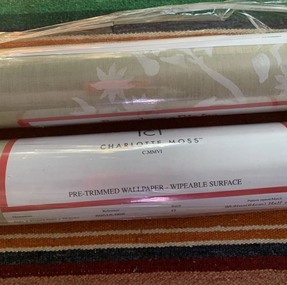 2 Rolls Wallpaper  Brunschwig & Fils Day Dream Charlotte Moss Sealed England - Image 4 of 4