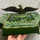 McCoy Pottery #938 Large Eagle Ashtray - Vintage Patriotic Smoker’s Accessory