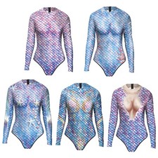 Women's Bodysuit Biketard Swimsuit Diving Swimwear Swimming Jumpsuit One Piece