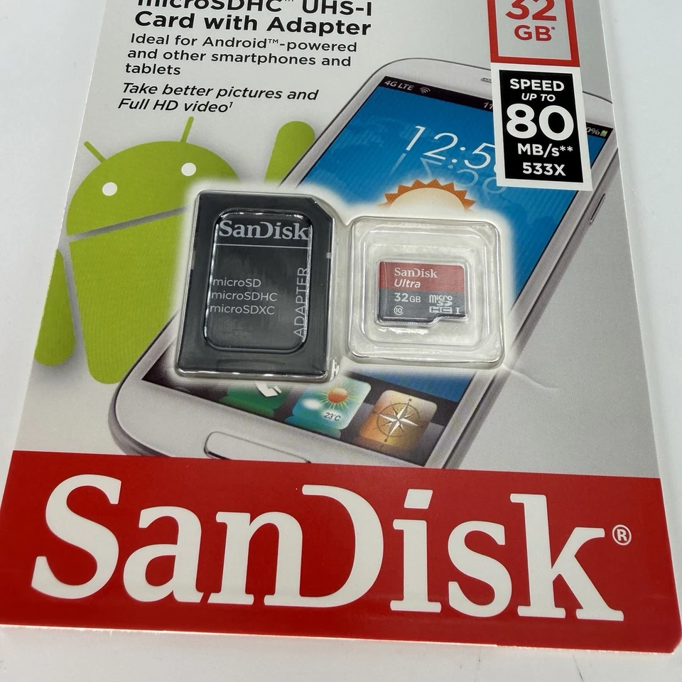 SanDisk Mobile Ultra Class10 32GB microSD micro SDHC UHS-I U1 Flash Memory Card - Image 3 of 4