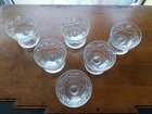 SET of 6 WEBB CORBETT CRYSTAL GRAPEFRUIT / DESSERT DISHES 1962