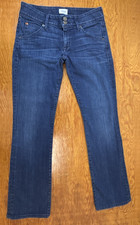 Hudson Jeans Beth OBSC Baby Boot Cut Low Rise Dark Wash Stretch Denim Size 27