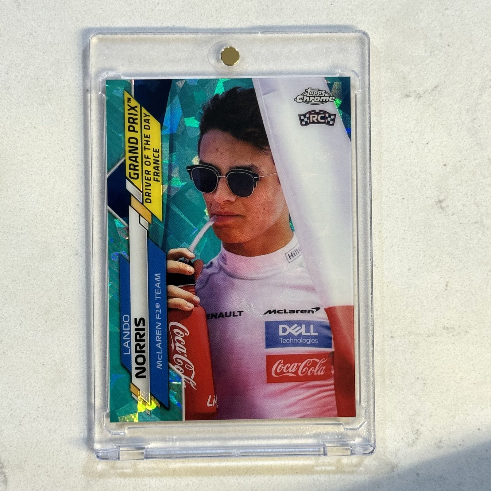 2020 Topps Chrome Sapphire Formula 1 F1 #161 Lando Norris Rookie Aqua /99 Rc
