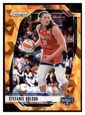 STEFANIE DOLSON 2024 PANINI PRIZM WNBA ORANGE ICE REFRACTOR
