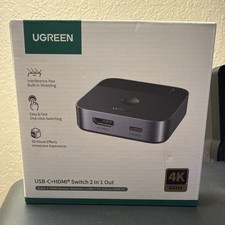 UGREEN USB-C HDMI Switch 4K 60Hz 2in1 out HDMI Splitter