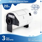 20Rolls 4X6 Large Paper Shipping Labels DK-1241 for Brother QL-1100 QL-1060N