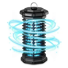 Bug Zapper Outdoor 4000V Powerful Electric Mosquito Zapper, 15w Fly Trap Outd...