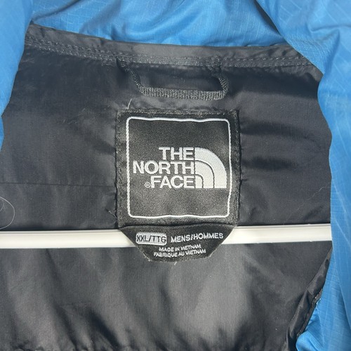 The North Face Men's 550 Goose Down Puffer Vest XXL Blue Zipper Front Outdoor - 第 3/9 張圖片
