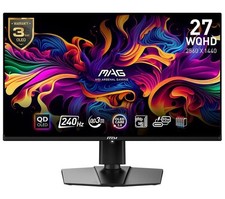 MSI MAG 271QPX QD-OLED E2 Quad HD 27” OLED Gaming Monitor - Black