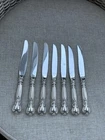 Set Of 7 Gorham Rondo Butter Knifes Sterling Handles Stainless Blade/ 157 Grams