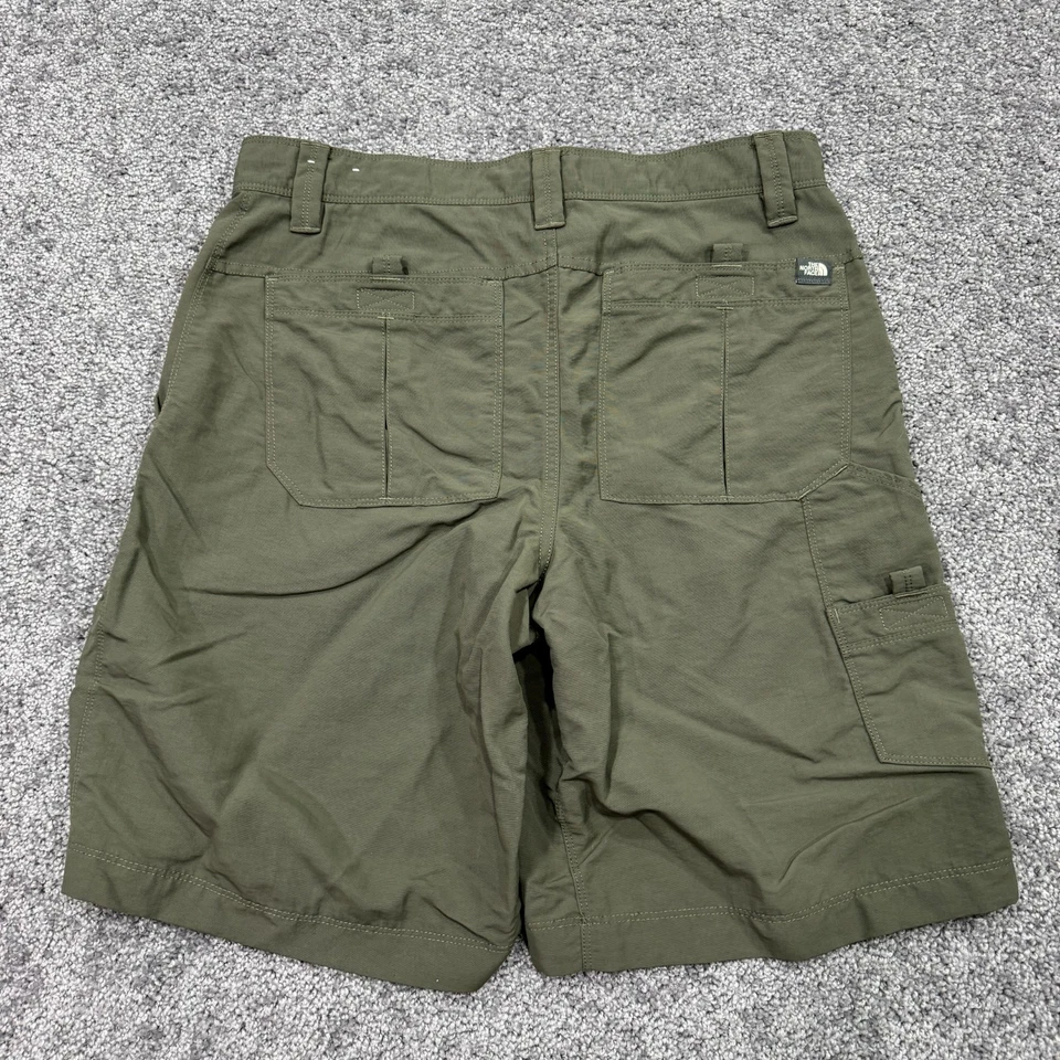 Pantalones Cortos The North Face Para Hombres 34 Verde Chino Ligero Exterior Senderismo Logo Bolsillo Foto 2 de 4