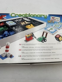 LEGO 3844 Creationary Game COMPLETE 2010 Building Challenges Cards Retired VGC