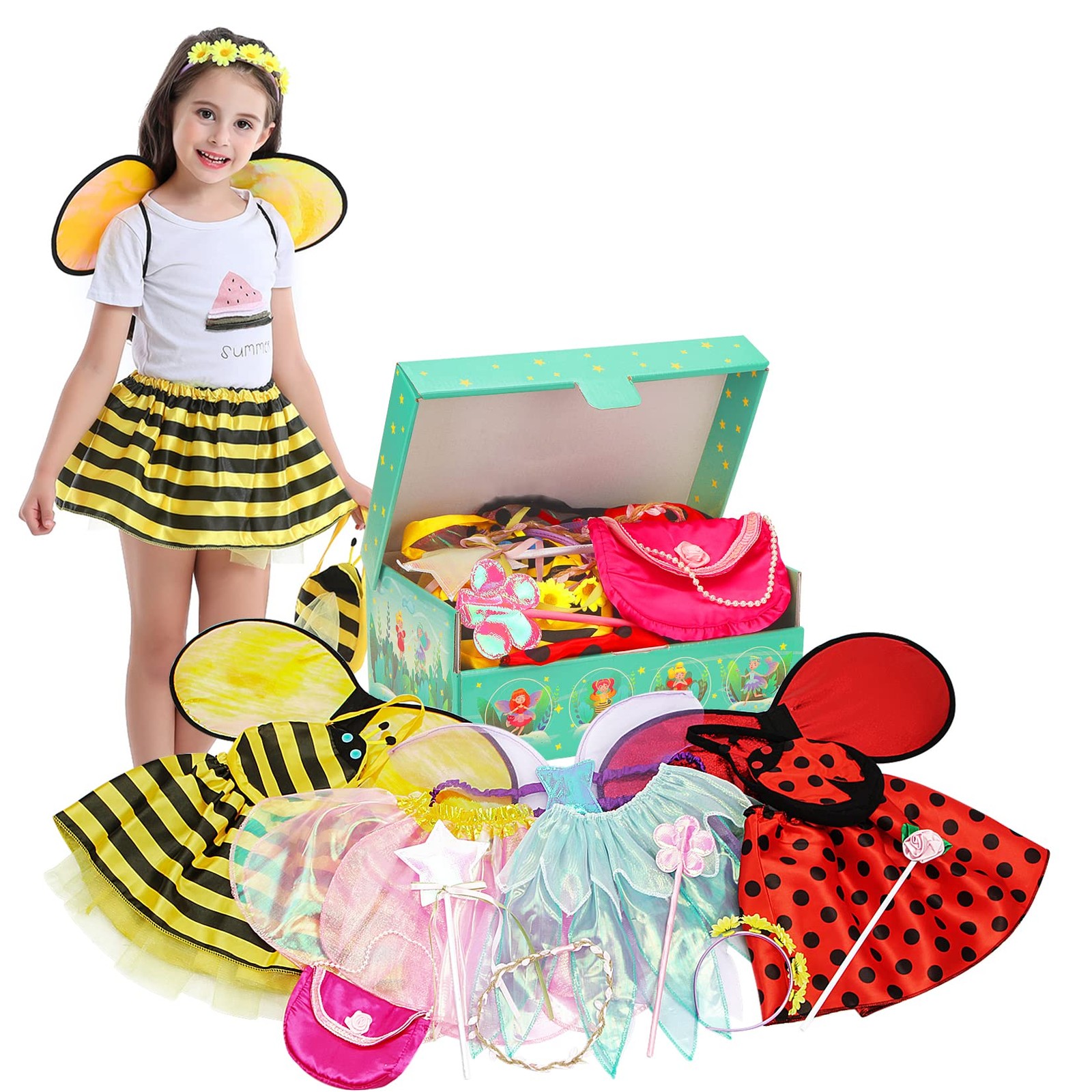 Dress up Clothes for Little Girls - Dress up & Pretend Play Princess Dress up...