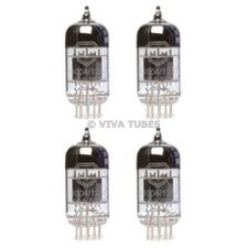 New Gain Matched Quad (4) Mullard Reissue CV4004 / 12AX7 Low Noise Vacuum Tubes