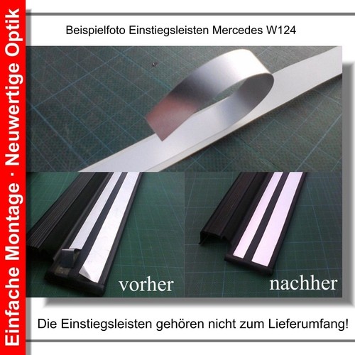 Reparatursatz Einstiegsleisten Mercedes W124 S124 door sill repair Edelstahl - Picture 6 of 6