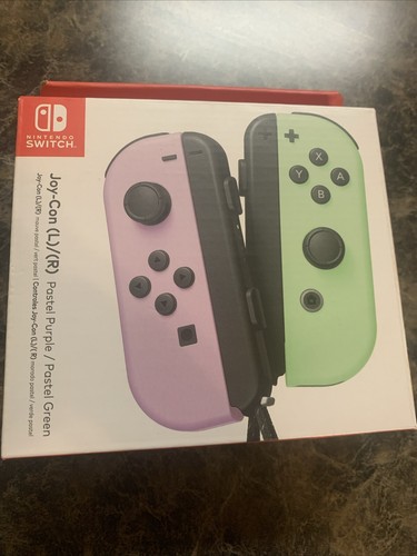 New Nintendo Switch Joy-Cons Pair Controller HAC-015/HAC-016 Pastel Purple/Green
