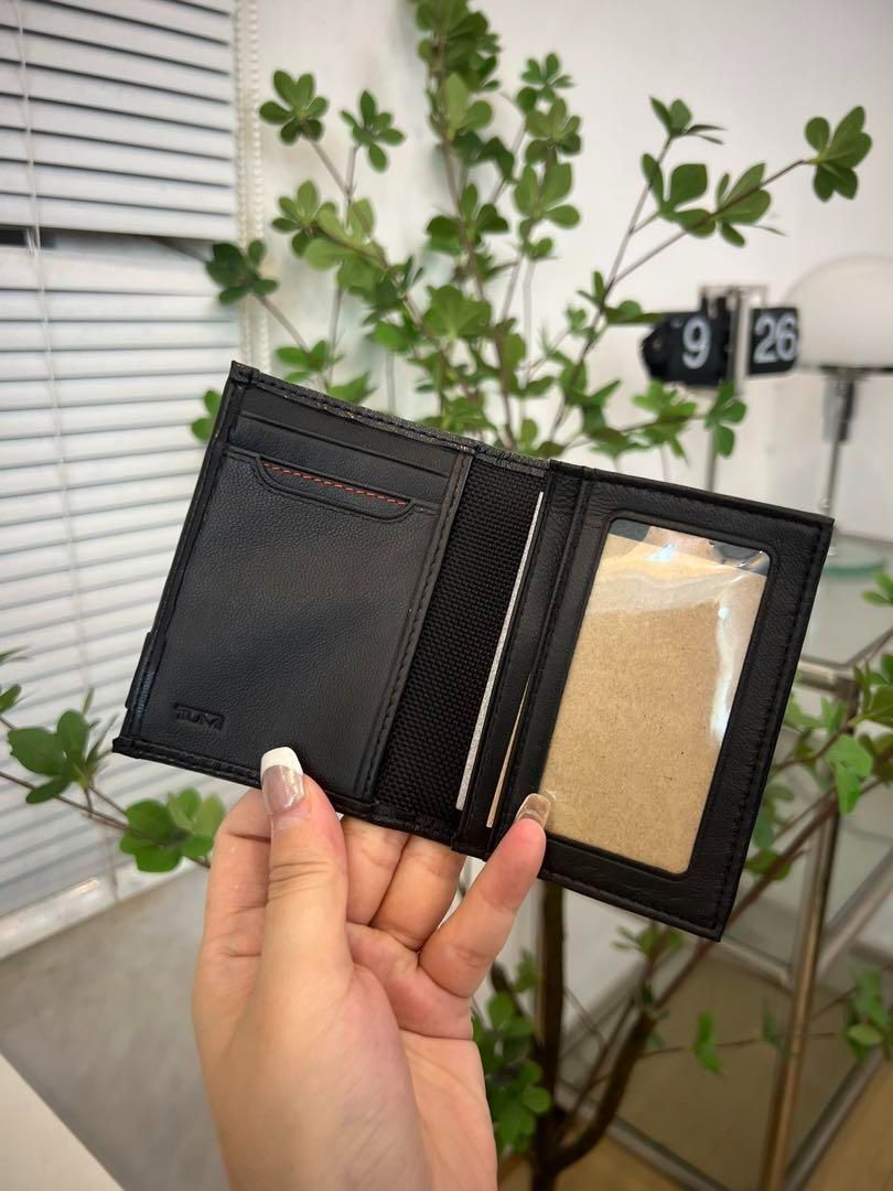 TUMI Bi-fold Wallet Long Wallet Card Case Nylon Leather 3