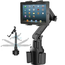 Car Cup Holder Arm Mount Stand for APPLE iPad AIR PRO 12.9 SURFACE TABLET IPHONE