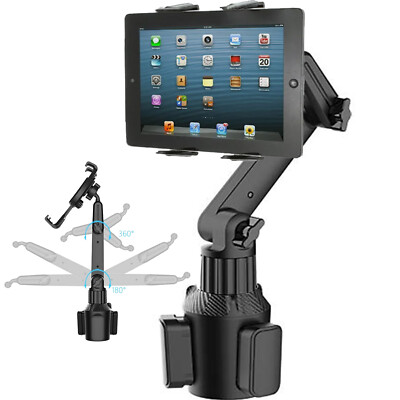 Car Cup Holder Arm Mount Stand for APPLE iPad AIR PRO