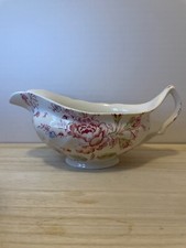 Johnson Brothers Rose Chintz Pink Gravy Boat Made in England -  No Underplate
