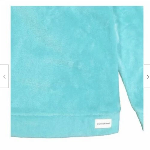 Conjunto de 2 peças de top e legging de pelúcia juvenil Calvin Klein para meninas (AQUA BLACK S 7/8) novo com etiquetas - Imagem 4 de 4