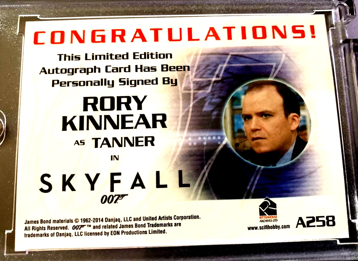 JAMES BOND 007 - RORY KINNEAR AUTO - TANNER - SKYFALL | eBay