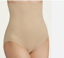 TC FINE INTIMATES Shape Away Back Magic Nude Hi Waist Brief Panty NEW Womens M