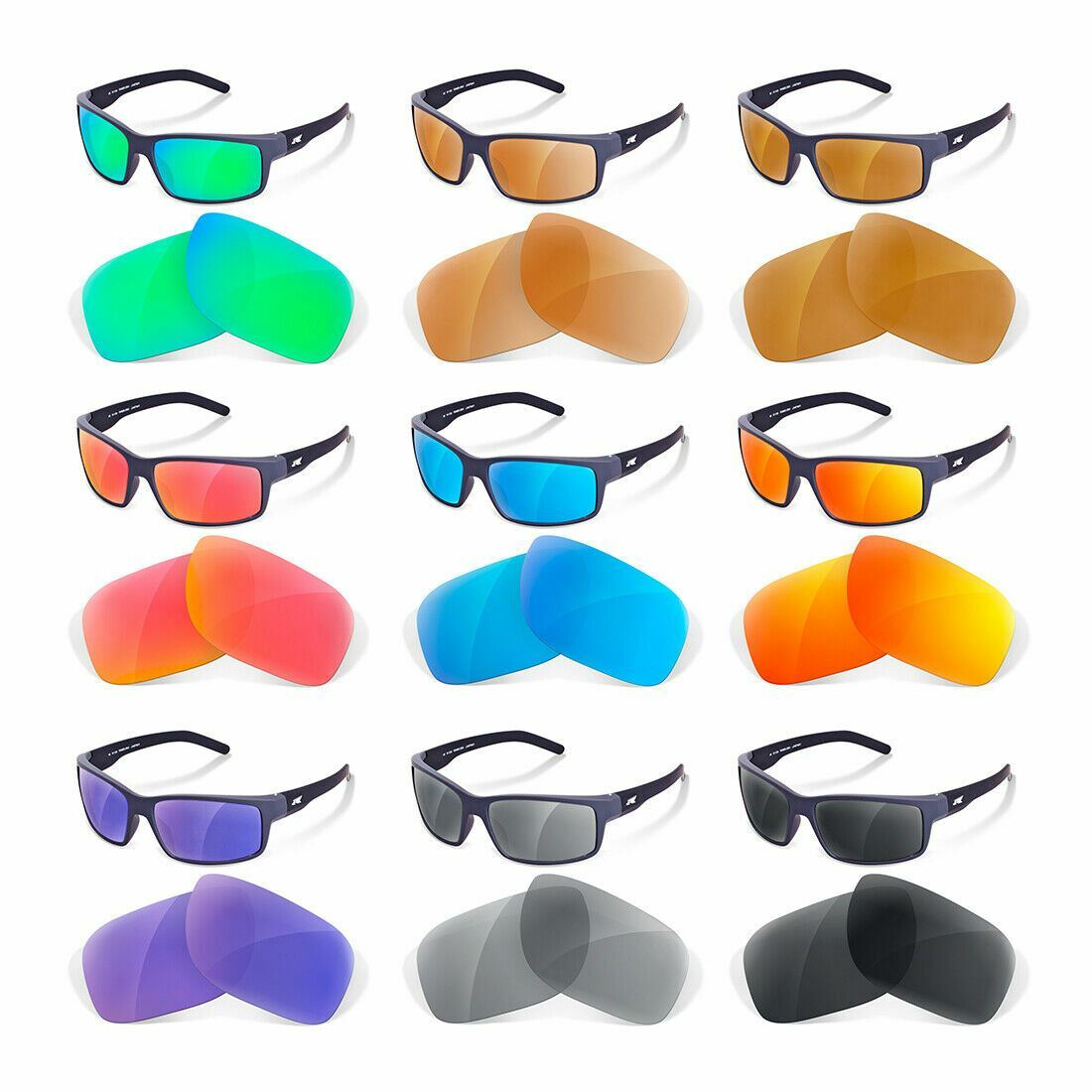 Lentes de Recambio Polarizadas para Arnette Fastball 4202 (Nueve Colores)