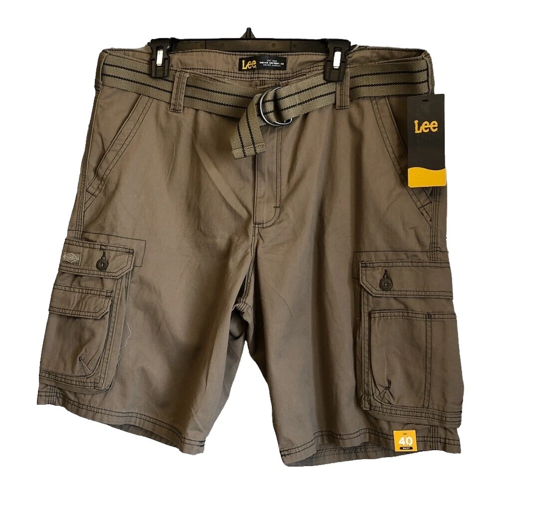 Lee White Regular Size Shorts for Men