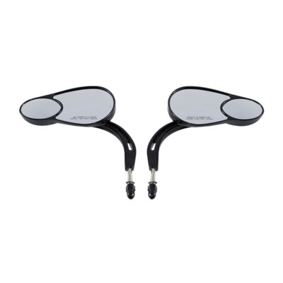 Split Vision Mirrors Fit For Harley Touring Electra Glide Softail Dyna Sportster