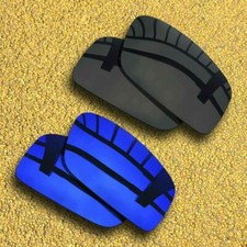 2 Pairs Polarized Lenses Replacement for-SPY Optic Logan-Solid Black Violet Blue