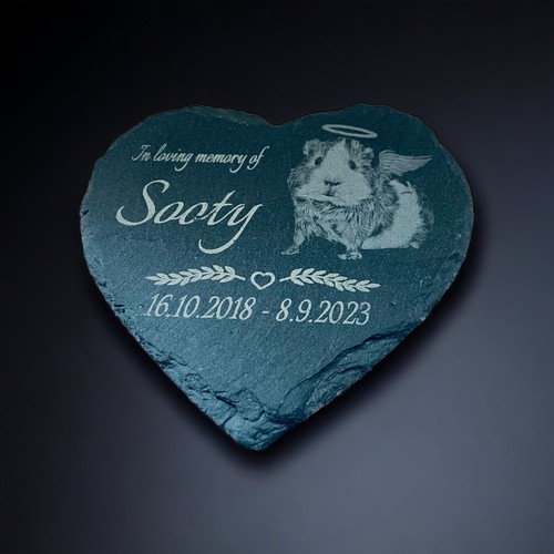 Guinea Pig Gravestone Pet Memorial Plaque Personalised Engraved Pet Loss Stone - Picture 5 of 11
