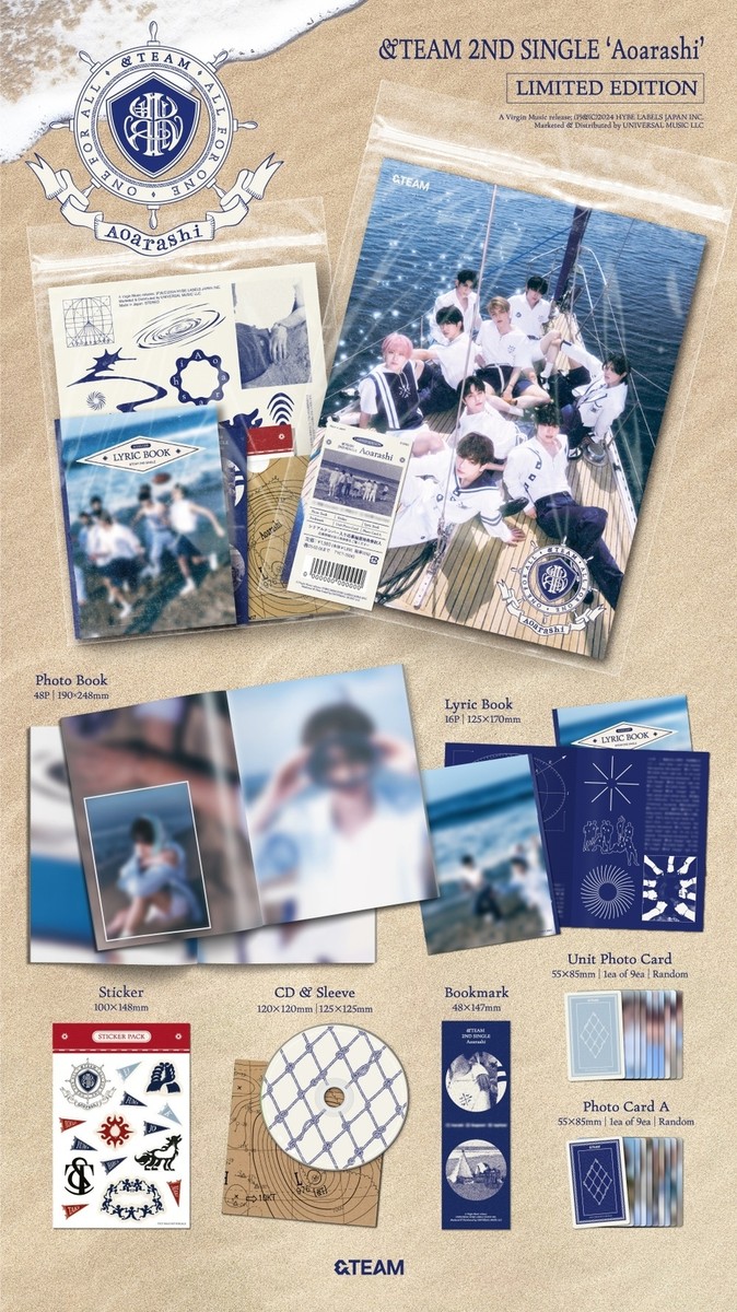 &TEAM Aoarashi CD w/ PHOTOBOOK Limited Edition 2nd Single