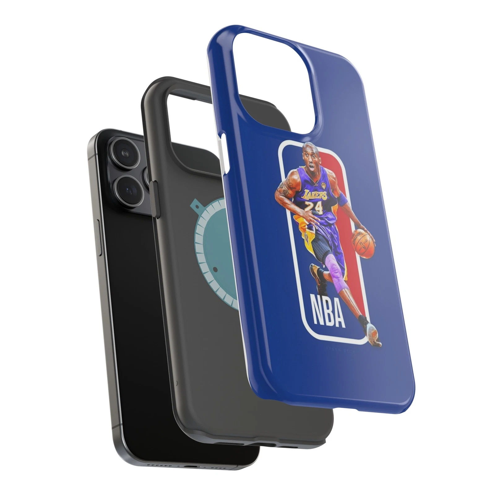 Kobe Bryant NBA Logo, Black Mamba Phone Case