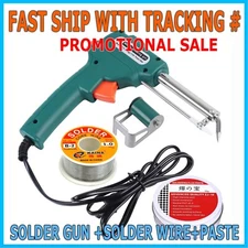 60W Electric Auto Soldering Iron Gun Kit Hand-Held Tweezers Wire Welding Tool 