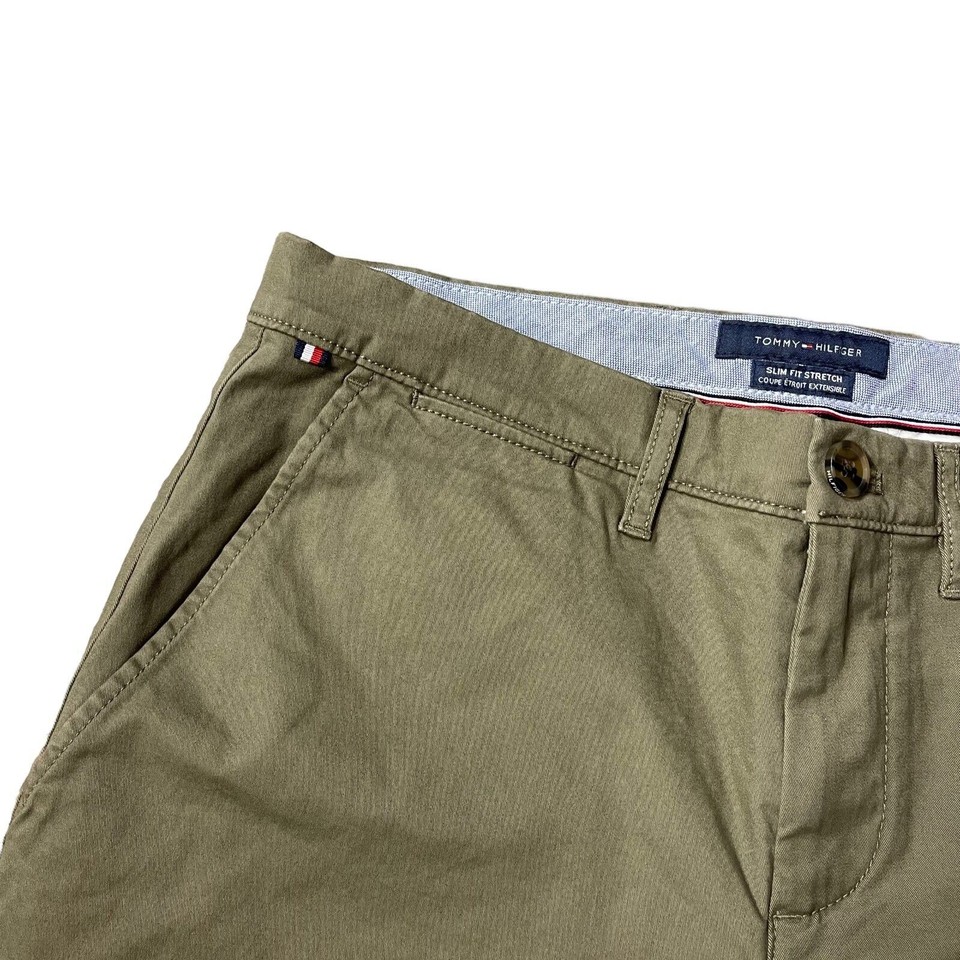 NWT Tommy Hilfiger Men's TH Flex Stretch Cotton Slim Fit Tapered Leg ...