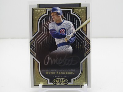 RYNE SANDBERG 2023 TOPPS TIER ONE AUTOGRAPH AUTO #01/10! CHICAGO 
