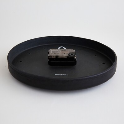 インテリア時計 [1987] hender scheme clock Hender Scheme Wall Clock Black oxhide Size 8.07 × 8.07