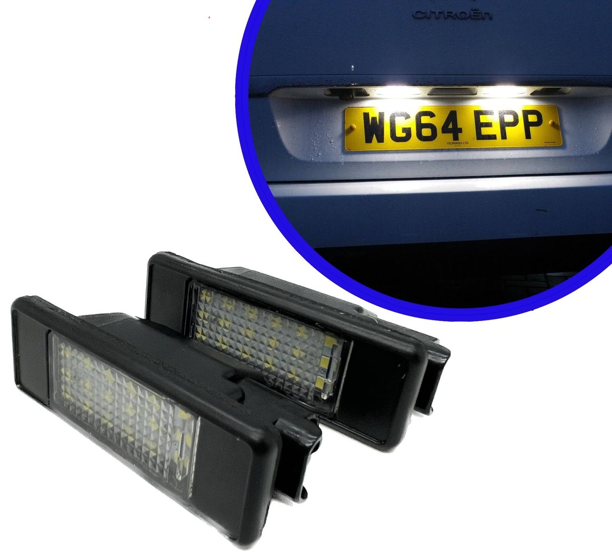 18 Smd LED Rear Number Licence Plate Lights Units lamps For