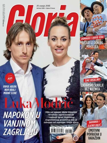 GLORIA #1228 2018 portada de la revista croata de celebridades Luka Modric - Imagen 1 de 1