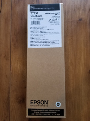 GENUINE Epson DG Black Ink 600ml For F2100 & F2000 (T7251)