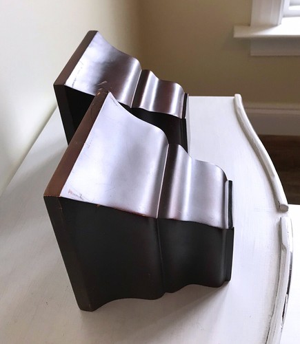 2 Burnes of Boston Molding Shelf Ledges, Cherry/Mahogany Color, 5 x 5 x 5.75" - Picture 5 of 11