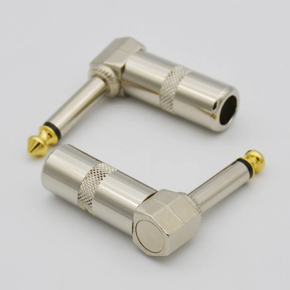 2,3ft 1/4 to 6.35 mm TS right angle audio sound speaker wire SPEAKON DJ cable - Image 4 of 4