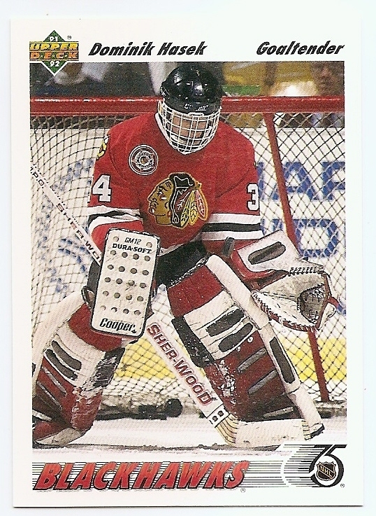UPPER DECK NHLカード STATURE DOMINIK KUBALIK BLACKHAWKS 46/49 #RR-16 送料無料 中古 IT1 1991-92 Dominik Hasek Chicago Blackhawks Upper Deck Rookie