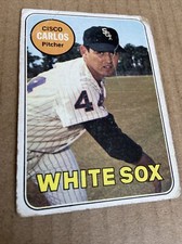 1969 Topps Cisco Carlos #54 White Sox Vintage Baseball Card (poor)(a)