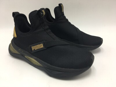 PUMA LQDCELL Shatter Mid Women's Size 6  Black & Gold Casual Shoes (193278-02)