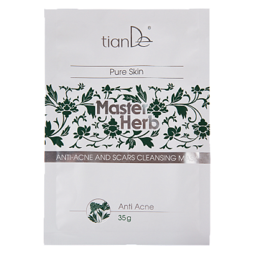 Anti Acne and Scar Face Cleansing Mask, Shrinks Pores, Prevents Acne, tianDe 1pc - Picture 3 of 8