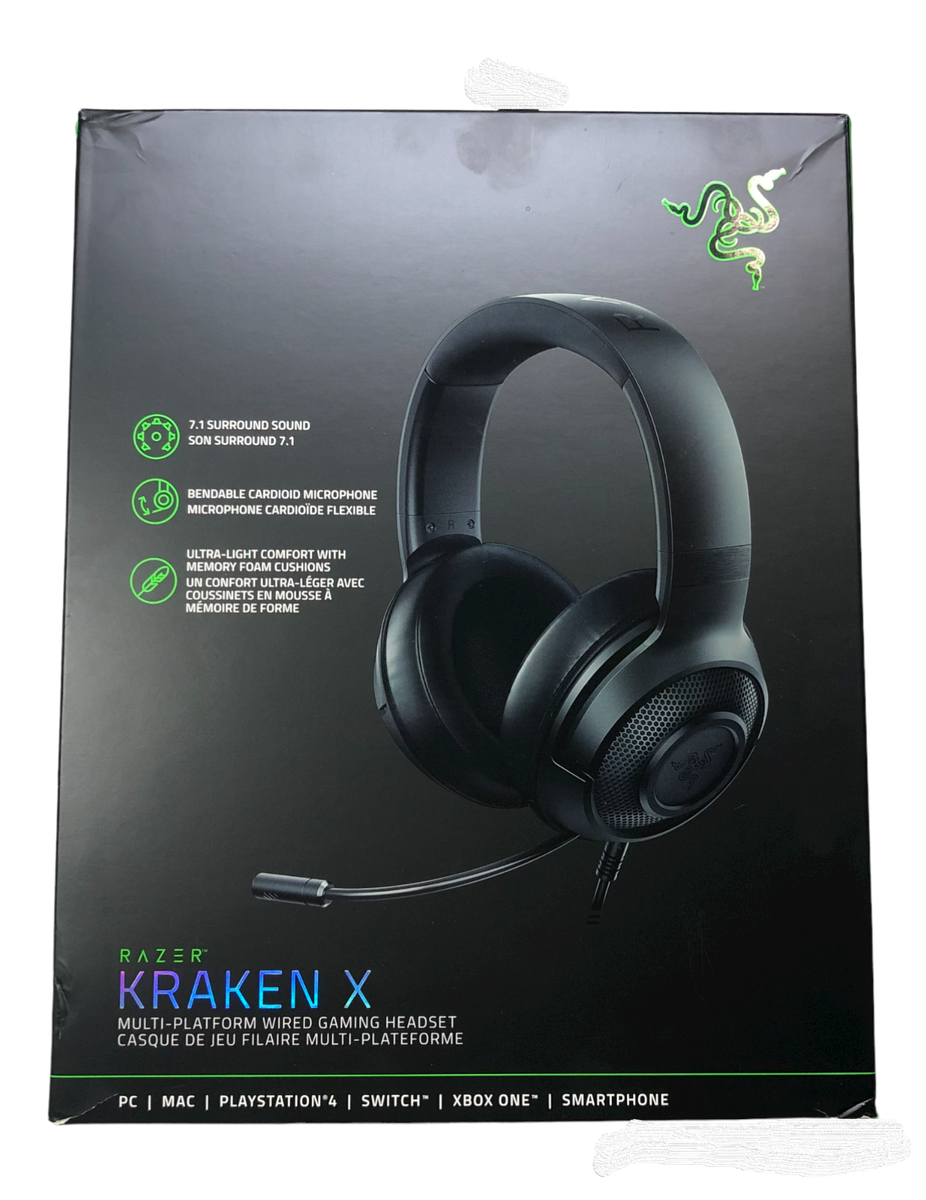Razer Kraken X Multi-Platform Wired Gaming Headset Black 7.1