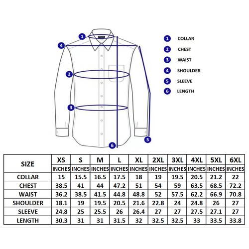 Men's Long Sleeve Shirt French Cuff White Dress Shirts Button Down Shirt for ... - Picture 6 of 6