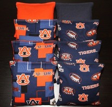 AUBURN TIGERS AU Cornhole Bean Bags ALL WEATHER Plastic Resin Filled Waterproof 
